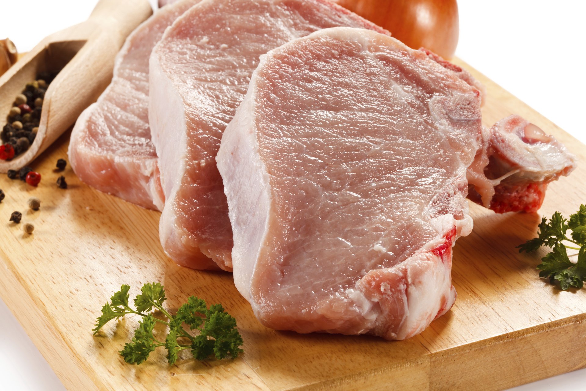 raw pork chops for dogs